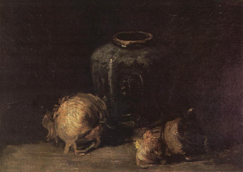 Vincent Van Gogh Still life wtih Ginger Jar and Onions (nn04) China oil painting art